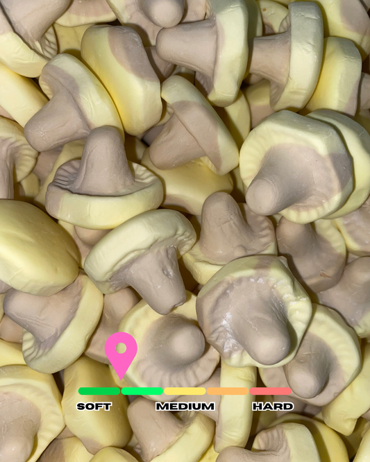 Banana Caramel Foam Mushrooms Gluten Free