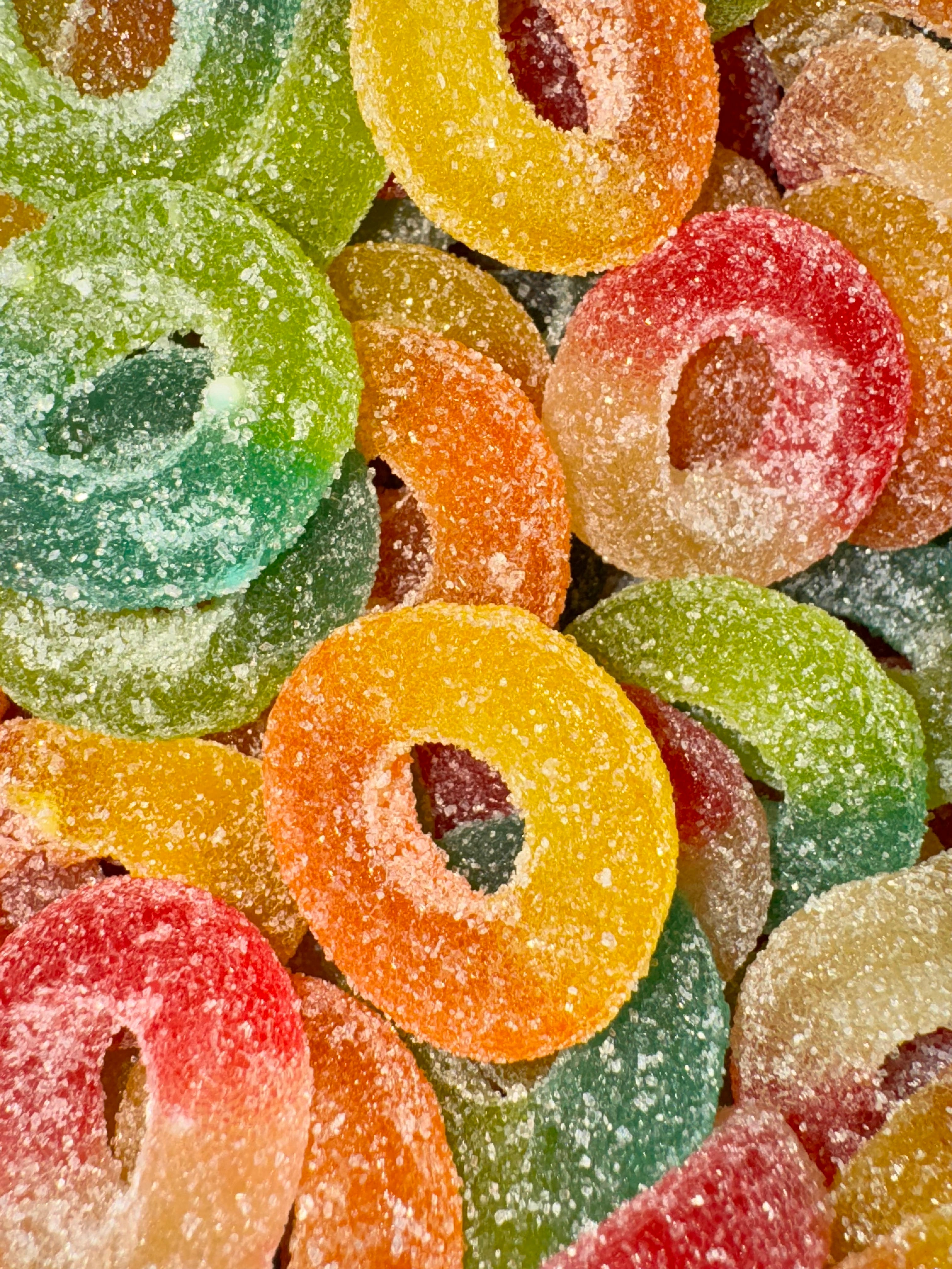 Swedish Fizzy Rainbow Gummy Rings
