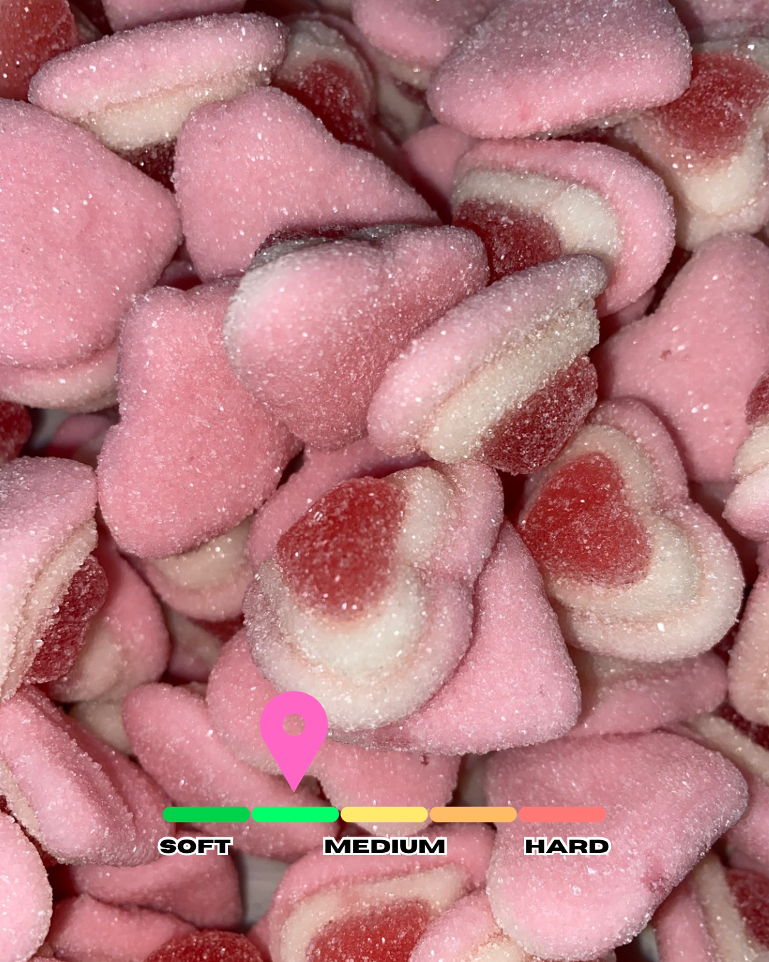 Triple Pink Hearts Gluten Free