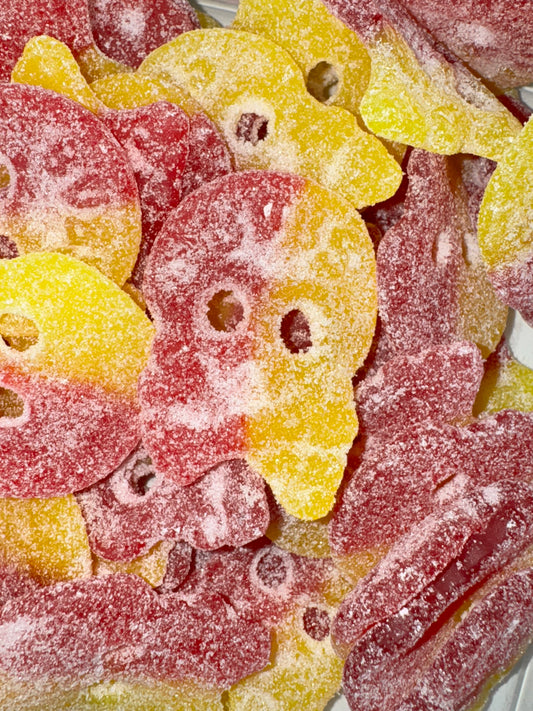 Sour Raspberry Lemon Skulls BUBS