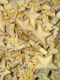 White Chocolate Sprinkle Stars