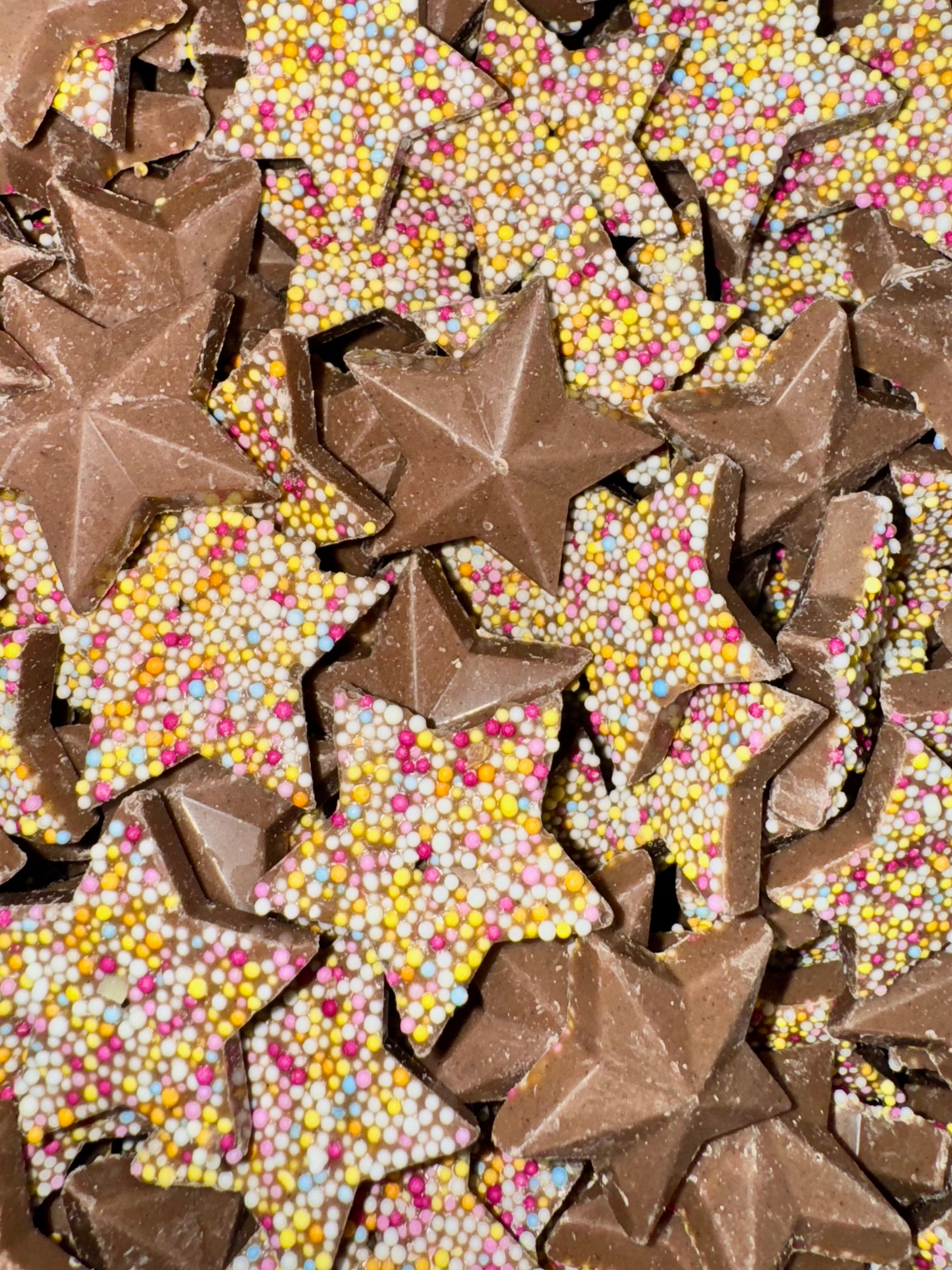 Milk Chocolate Sprinkle Stars